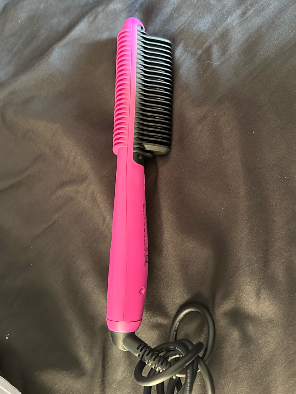 Hot Pink Heated Straightening Brush for Women - Sleek Styling